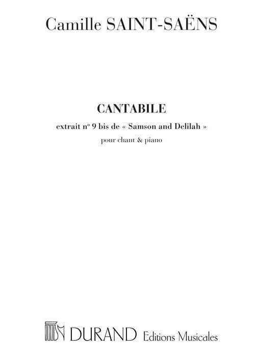 Samson Et Dalila N 9B Angl-Fr Contralto-Piano En
